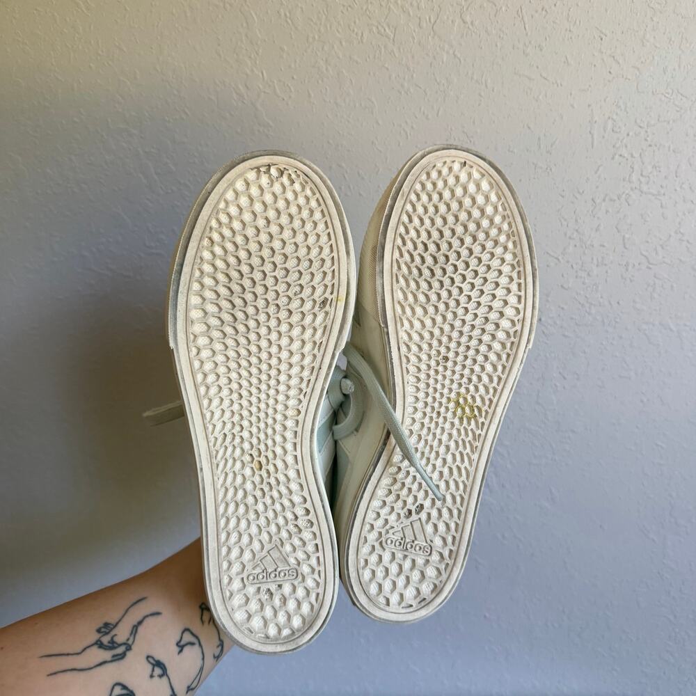 Adidas Bravado 2.0 Platform Light Green White Lace Up Casual Sneaker Womens 8 - Picture 7 of 7